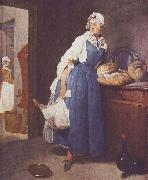 Jean Simeon Chardin Die Besorgerin France oil painting artist